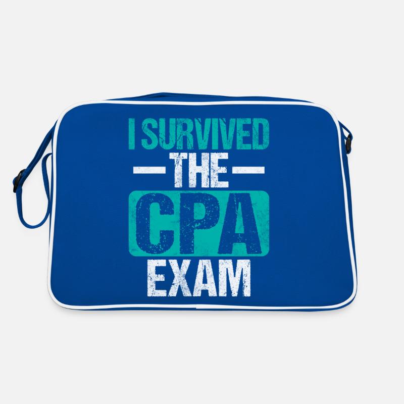 I Survived The CPA Exam Funny Accounting Retro Bag