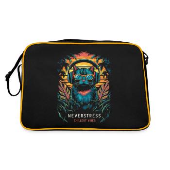 Design Chillout Vibes : décontracté et élégant - Sac Retro - noir/or - Dos