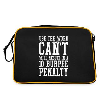 Burpees Fitness Burpee Strength Training Gift - Retro Bag - black/gold - Back