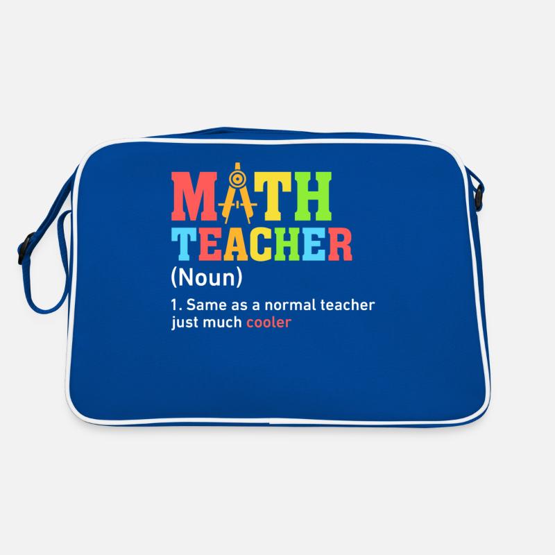 Math Teacher Funny Definition Mathematics Math Retro Bag