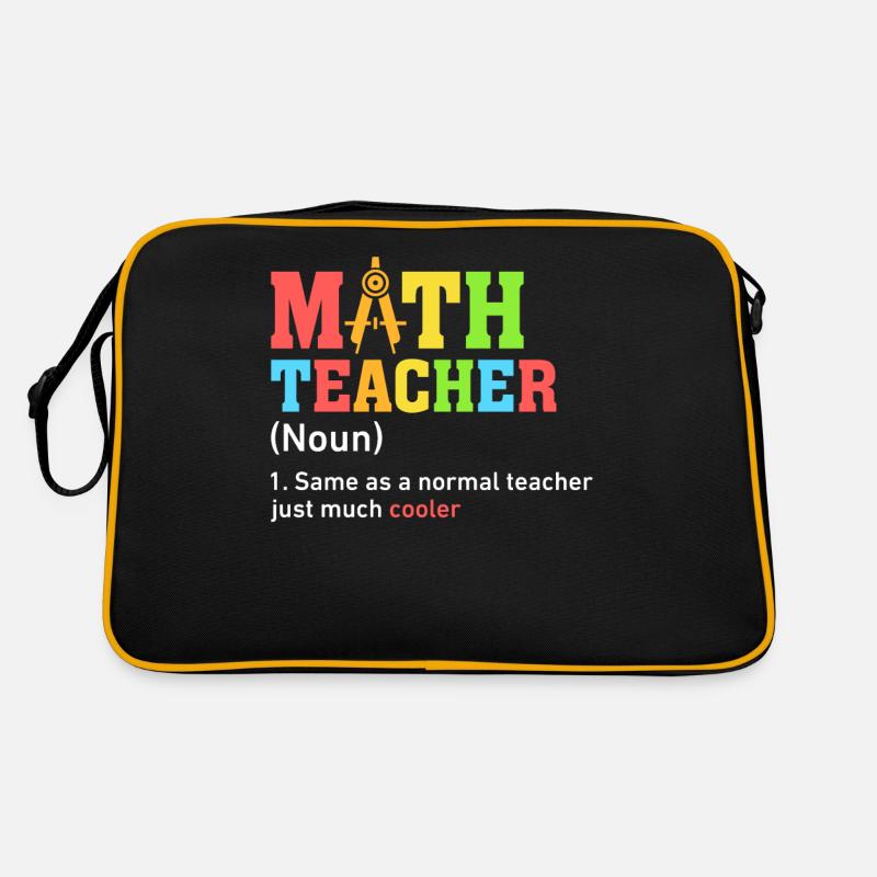 Mathe Lehrer Lustig Definition Mathematik Mathematik Retro Tasche