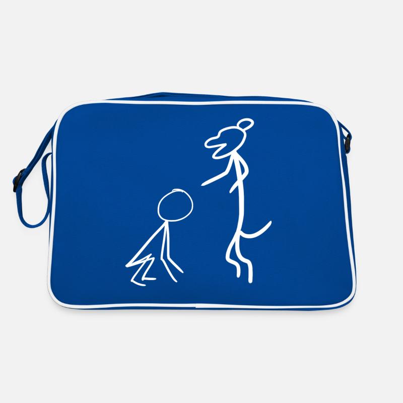 Dog teaching Human Retro Tasche