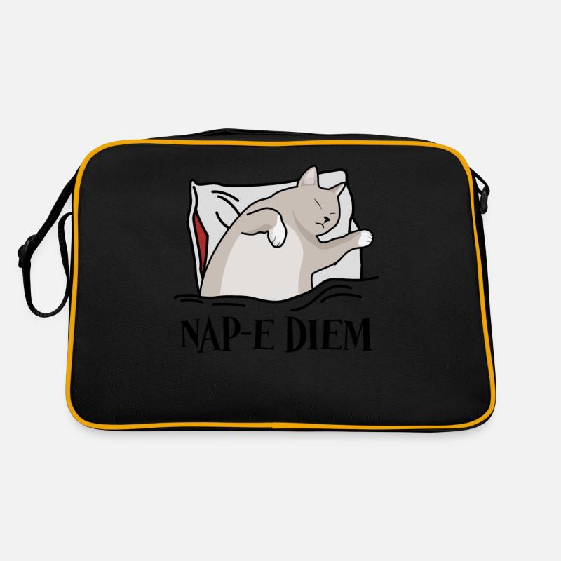 Fatigué Sommeil Chat Nuit Sieste Sac Retro
