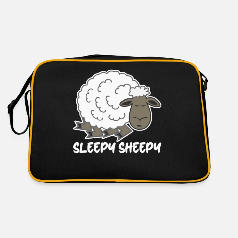 Dormir Mouton Fatigué Sieste Sommeil Sac Retro