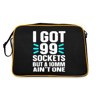 Mechanic I Got 99 Sockets But A 10mm Ain't One - Retro Bag - black/gold - Back
