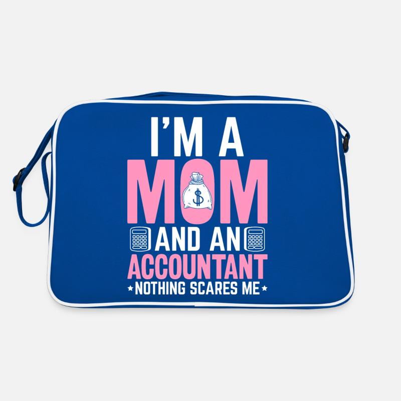 Je suis une maman et une comptable Maman drôle CPA Sac Retro