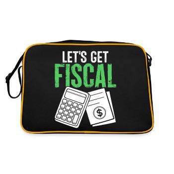 Let's Get Fiscal Funny Accounting CPA Financial - Retro Bag - black/gold - Back