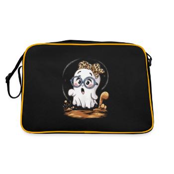 Mignon Doux Fantôme Halloween - Sac Retro - noir/or - Dos
