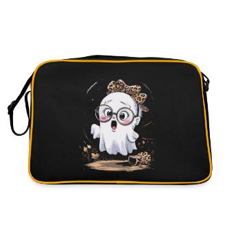 Mignon Doux Fantôme Halloween - Sac Retro - noir/or - Dos