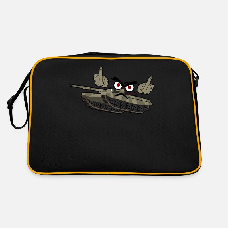 Middle Finger Tank Driver Combat Tank Retro Tasche