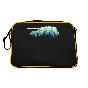 Combat Tank Tank Driver - Retro Tasche - Schwarz/Gold - Hinten