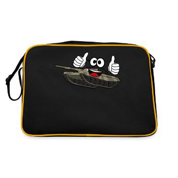 Thumbs up Tank - Retro Tasche - Schwarz/Gold - Hinten