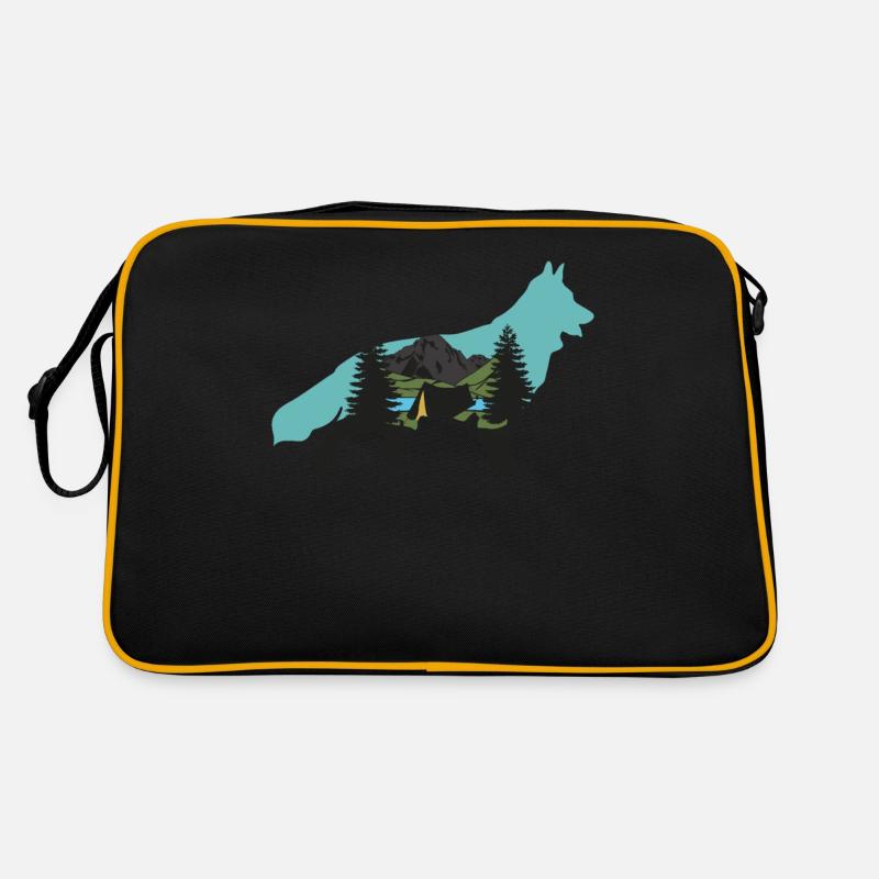 Shepherd Dog Leash German Shepherd Retro Bag