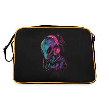 Casque DJ Alien UFO Alien Festival Alien - Sac Retro - noir/or - Dos
