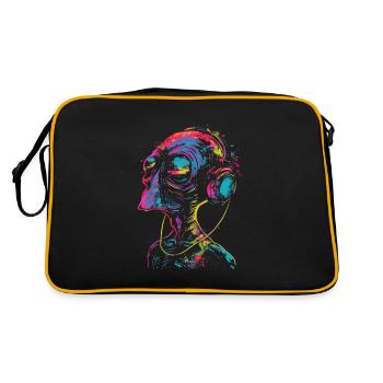 Festival avec DJ Alien Alien UFO Headphones - Sac Retro - noir/or - Dos