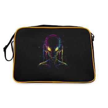 Festival UFO Alien DJ avec casque Alien - Sac Retro - noir/or - Dos
