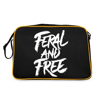 Feral and Free Wild Independent Bold Statement - Retro Bag - black/gold - Back