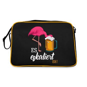 De toute façon, la situation s’intensifie ! – Flamingo pour les fêtards - Sac Retro - noir/or - Dos