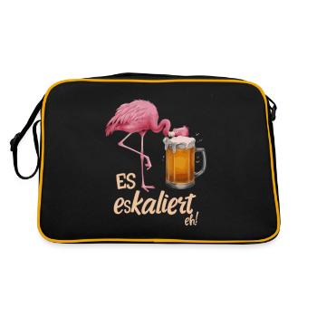 De toute façon, la situation s’intensifie ! – Flamingo pour les fêtards - Sac Retro - noir/or - Dos