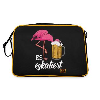 De toute façon, la situation s’intensifie ! – Flamingo pour les fêtards - Sac Retro - noir/or - Dos