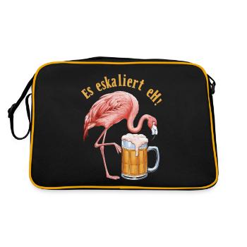 De toute façon, la situation s’intensifie ! – Flamingo pour les fêtards - Sac Retro - noir/or - Dos