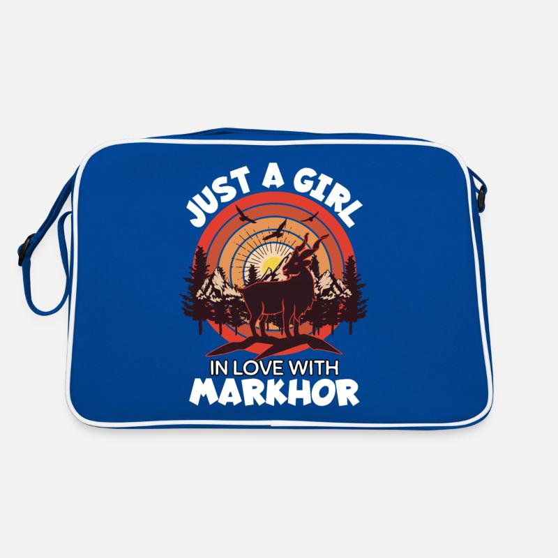 Mädchen Liebt Schraubenziege Retro Tasche