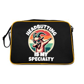 Screw Goat Sayings - Retro Bag - black/gold - Back