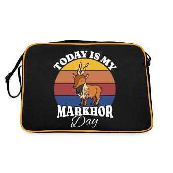 Screw goat Markhor - Retro Bag - black/gold - Back