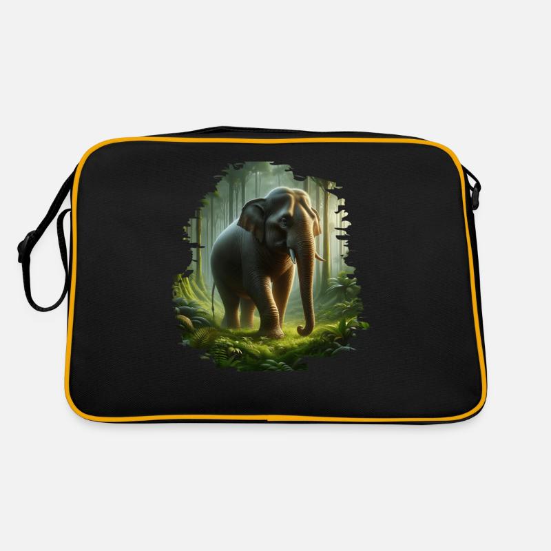 Sumatra Elefant Retro Tasche