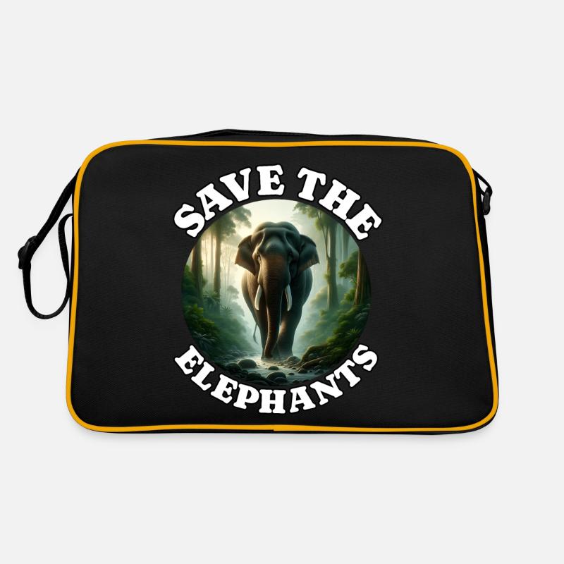Sumatra Elefant Retro Tasche