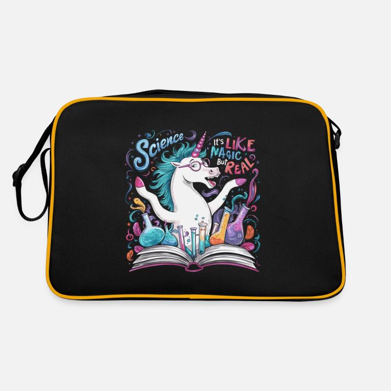 It's Like Magic But Real - Retro Tasche - Schwarz/Gold
