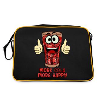 Cola Soft Drink Lemonade Soft Drinks - Retro Bag - black/gold - Back