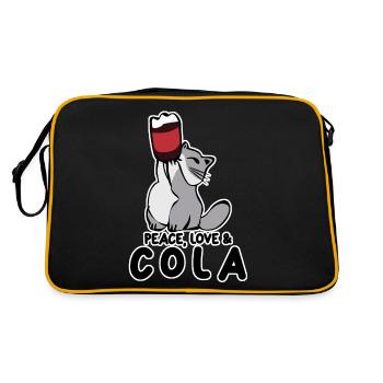 Cola Cat Lemonade Soft Drinks - Retro Bag - black/gold - Back