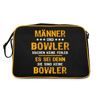 Bowler Bowling - Retro Bag - black/gold - Back