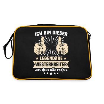Dictons du Western Rider - Sac Retro - noir/or - Dos