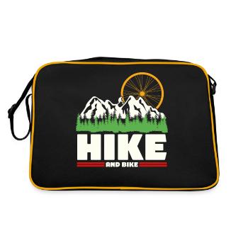 Randonnée en plein air Vélo de trekking - Sac Retro - noir/or - Dos