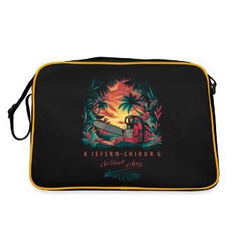 CHIRURGIEN BUCCAL - Ambiance humoristique et relaxante - Sac Retro - noir/or - Dos