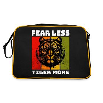 Tigre de Sumatra Tigre de Sumatra - Sac Retro - noir/or - Dos