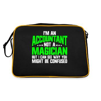 Tax Day CPA Accountant - Retro Bag - black/gold - Back