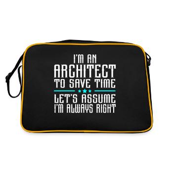 Architecte Architecture - Sac Retro - noir/or - Dos
