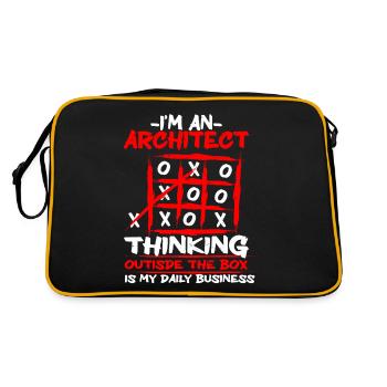 Architecte Architecture - Sac Retro - noir/or - Dos