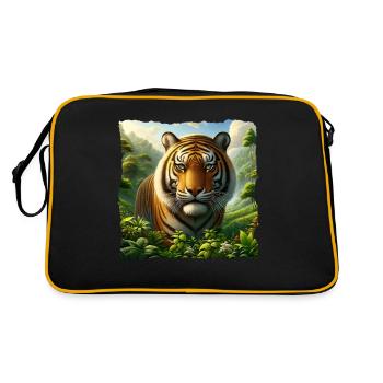 Tigre de Sumatra - Sac Retro - noir/or - Dos