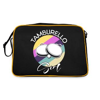 Tamburello Girl - Retro Bag - black/gold - Back