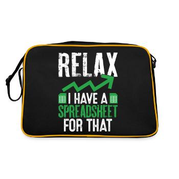 Relax I Have A Spreadsheet for That Funny CPA - Retro Bag - black/gold - Back