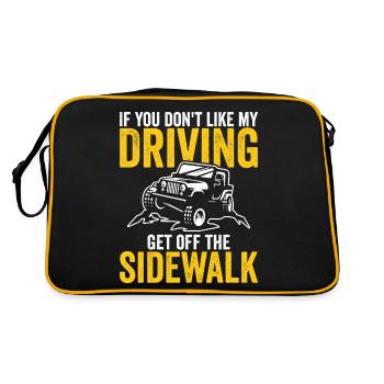 If You Don't Like My Driving Funny Driving New - Retro Bag - black/gold - Back