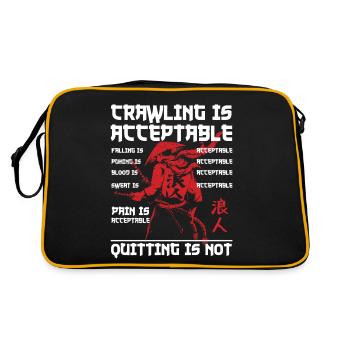 Samurai Ronin Sword Fighting Warrior Gift - Retro Bag - black/gold - Back