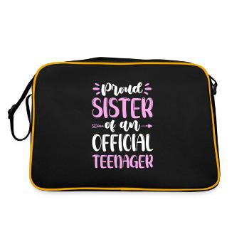 Teen Teen Teen Teens Teeny Gift - Retro Bag - black/gold - Back