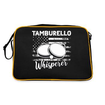 Tamburello sayings - Retro Bag - black/gold - Back