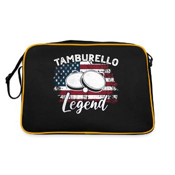 Tamburello sayings - Retro Bag - black/gold - Back