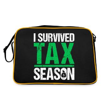 J’ai survécu à la saison des impôts Comptabilité drôle CPA - Sac Retro - noir/or - Dos